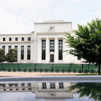 The exterior of the Marriner S. Eccles Federal Reserve Board building is seen in Washington, DC. Photo taken on June 14, 2022. 