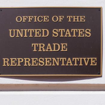 The Office of the US Trade Representative building in Washington DC. April 2025. 