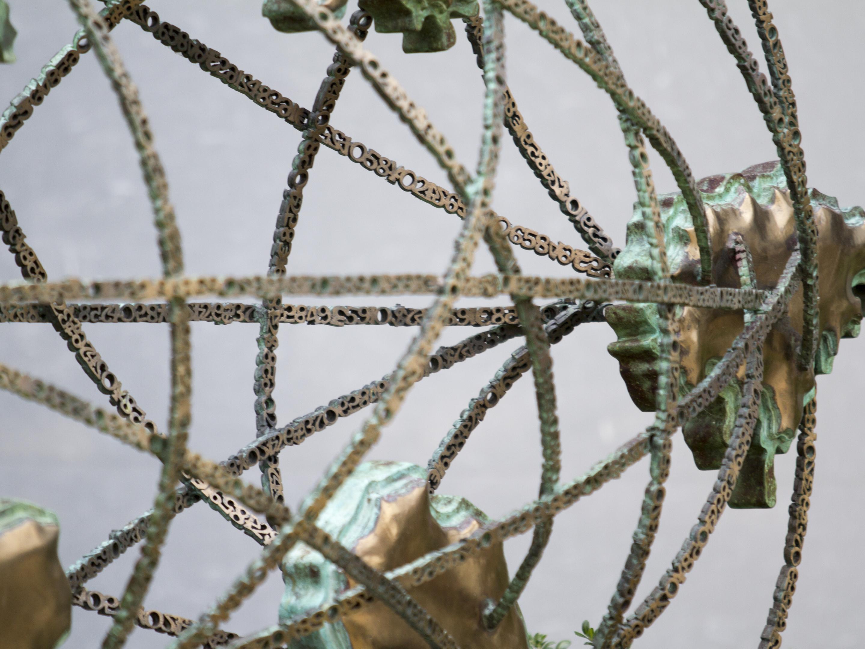 world numbers sculpture