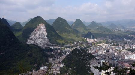 City of Liupanshui: City of Liupanshui in western Guizhou province, China.