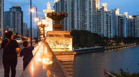 A general view of a residential area in Shanghai, China. July 25, 2023. 
