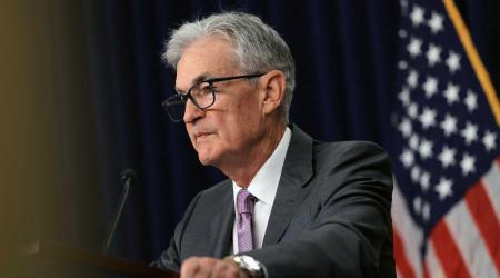 US Federal Reserve Chair Jerome Powell speaks during a press conference following a two-day meeting of the Federal Open Market Committee in Washington, DC. 