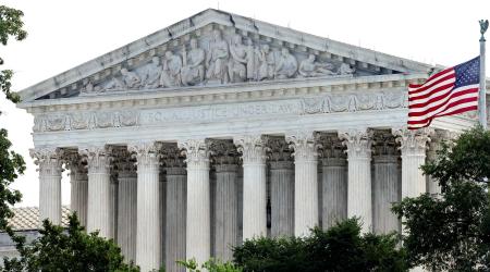 A view of the US Supreme Court building in Washington, U.S., June 17, 2024. 