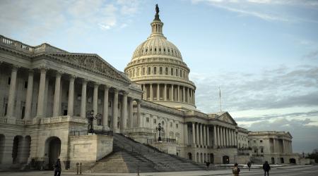A general view of the US Capitol Building, in Washington, D.C. Picture taken on January 23, 2024. 