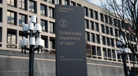A general view of the US Department of Labor in Washington, D.C. 