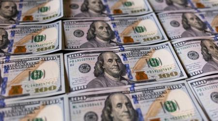 US currency are shown in this picture illustration. Picture taken on December 15, 2023. 