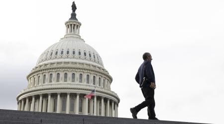  The Capitol Building is pictured on the eleventh day of the US federal government shutdown, which is impacting economic data both publicly and privately. Picture taken in Washington, DC on October 11, 2025. 