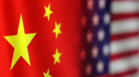US and Chinese flags are seen in this illustration taken, January 30, 2023.