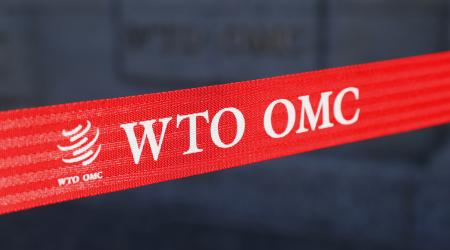 The World Trade Organization (WTO) building in Geneva, Switzerland. Picture taken on April 1, 2021. 