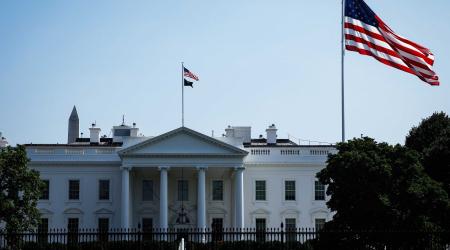 A view of the White House on August 4, 2025. 