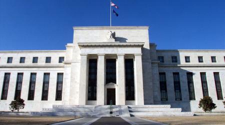 The US Federal Reserve Building in Washington, DC. Photo taken on February 26, 1999. 