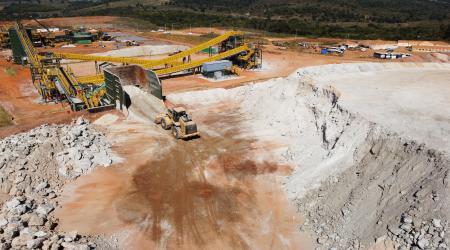 A mine operated by Grota do Cirilo in Goiás state, Brazil. Photo taken in April 2023. 