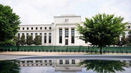 The exterior of the Marriner S. Eccles Federal Reserve Board building is seen in Washington, DC. Photo taken on June 14, 2022. 
