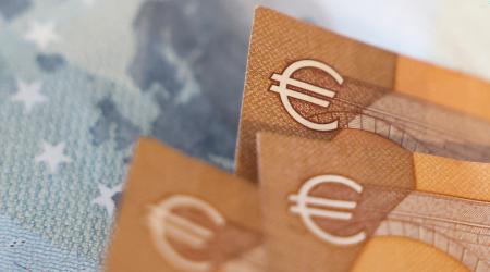 Euro banknotes are seen in this photo illustration, taken on January 26, 2026. 