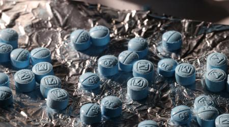 Fentanyl pills are displayed in New York City. Photo taken on June 24, 2024.