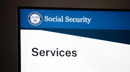 The United States Social Security Administration website is shown in this photo illustration. February 17, 2026. 