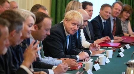 Prime Minister Boris Johnson has chaired his first Cabinet meeting in Downing Street this morning. July 25, 2019. 