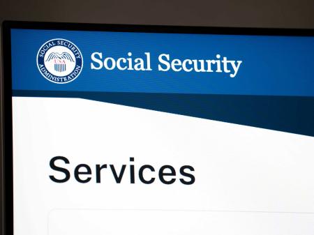 The United States Social Security Administration website is shown in this photo illustration. February 17, 2026. 