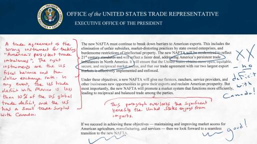 Annotated NAFTA objectives