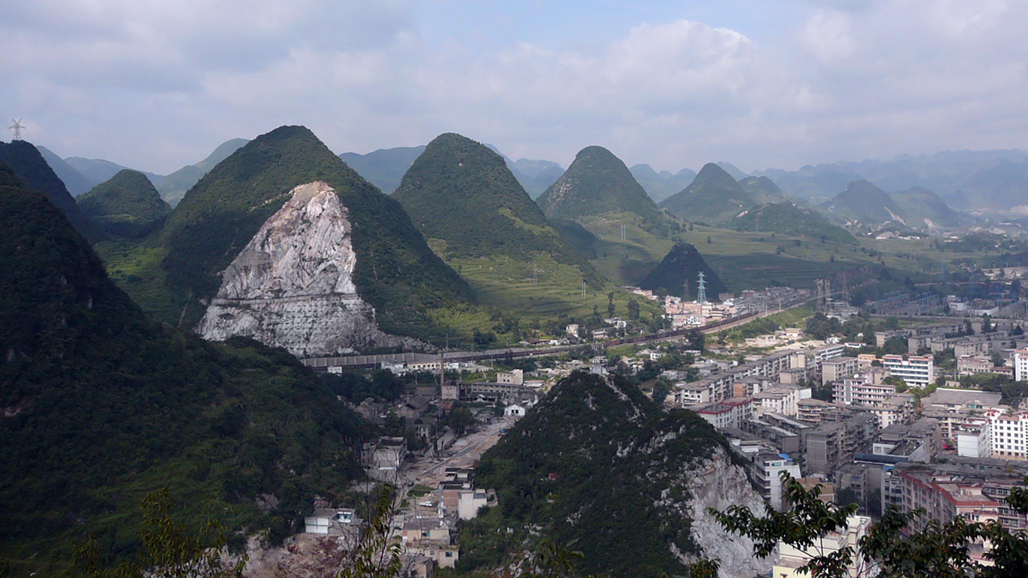 City of Liupanshui: City of Liupanshui in western Guizhou province, China.
