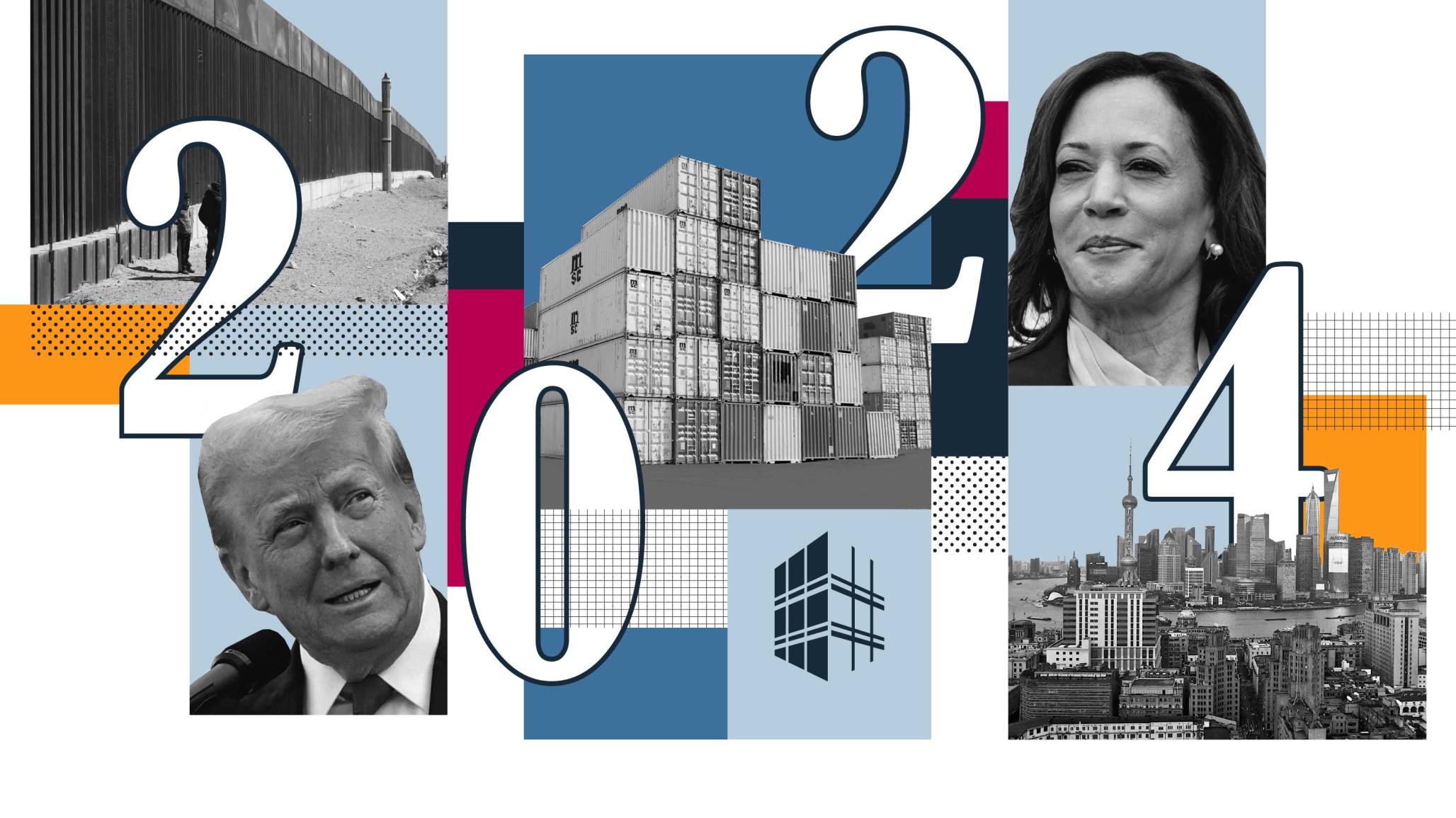 US Vice President Kamala Harris at the White House, Washington, U.S., July 22, 2024 and former U.S. President Donald Trump in Bedminster, New Jersey, U.S., August 15, 2024 in a combination of file photographs. 