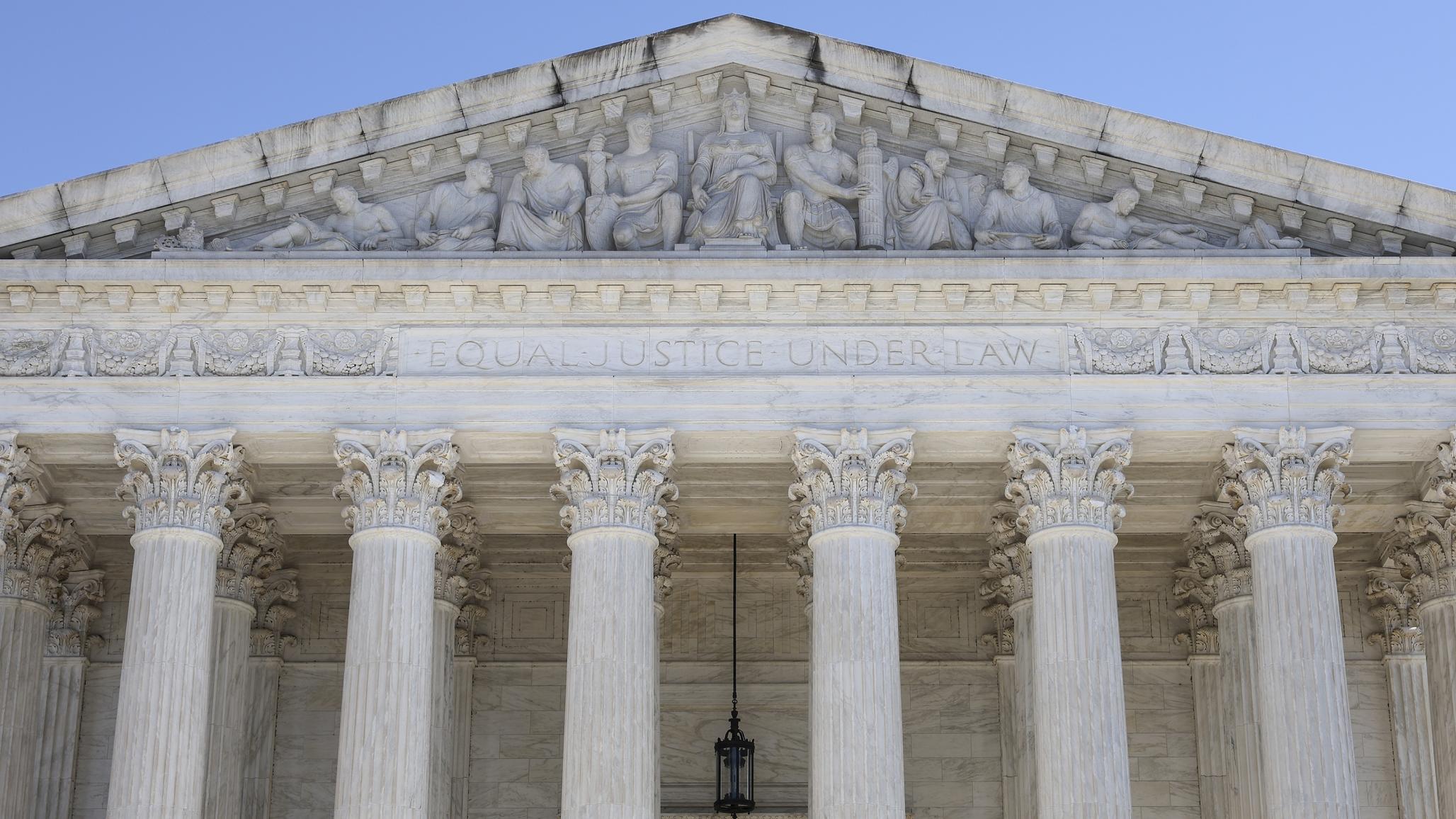 View of the US Supreme Court in Washington, DC. Picture taken on Jan. 22, 2025. 