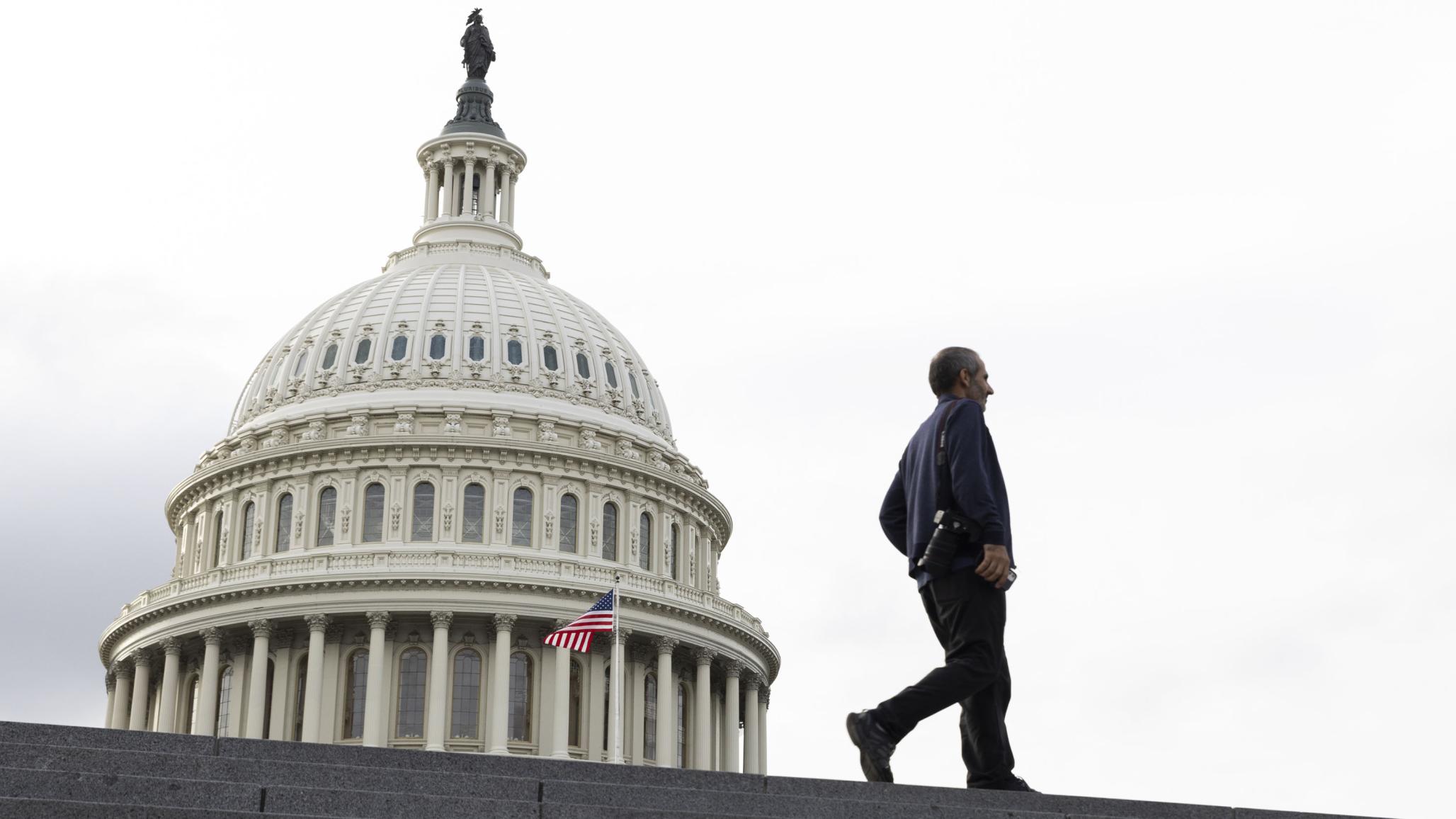  The Capitol Building is pictured on the eleventh day of the US federal government shutdown, which is impacting economic data both publicly and privately. Picture taken in Washington, DC on October 11, 2025. 