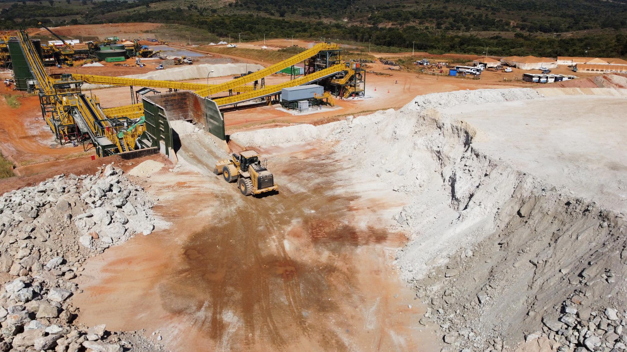 A mine operated by Grota do Cirilo in Goiás state, Brazil. Photo taken in April 2023. 