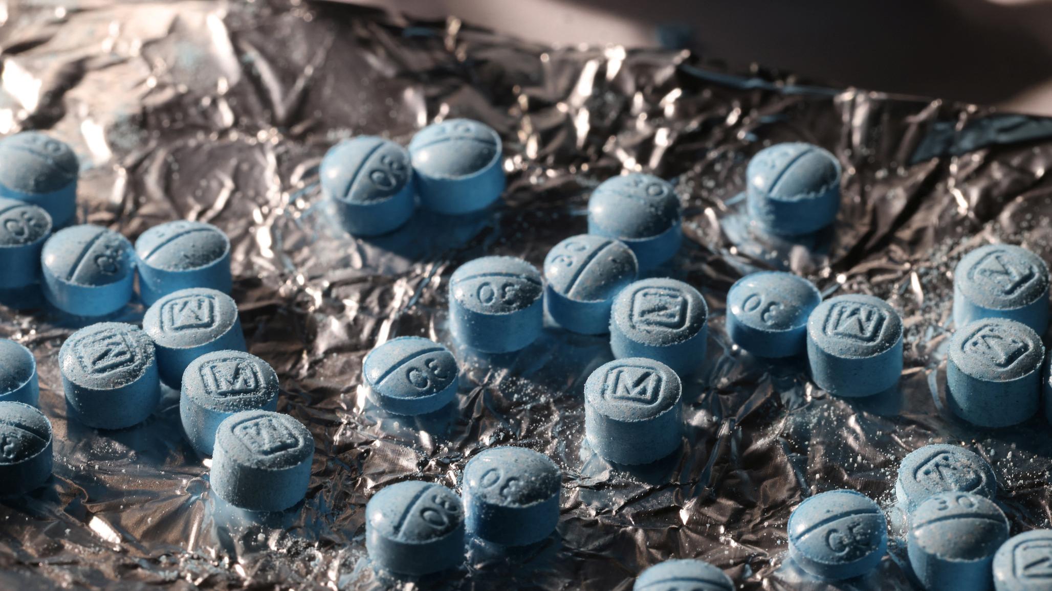 Fentanyl pills are displayed in New York City. Photo taken on June 24, 2024.