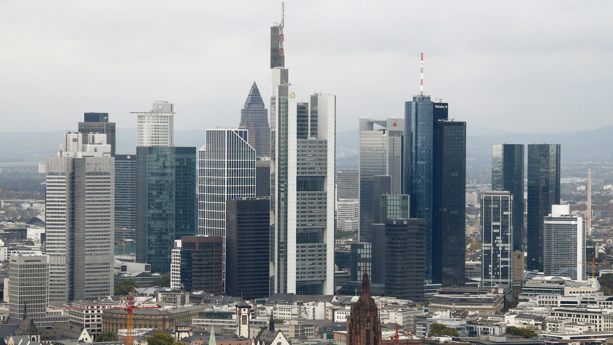 The skyline of the banking district is pictured in Frankfurt, Germany. October 2024. 