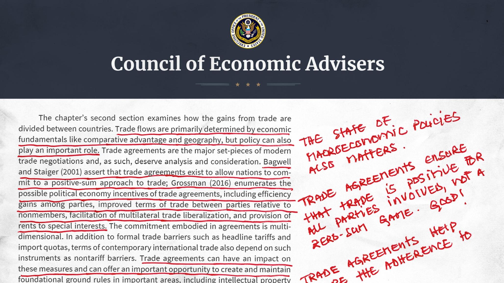 The Annual Economic Report of the President, Annotated and
