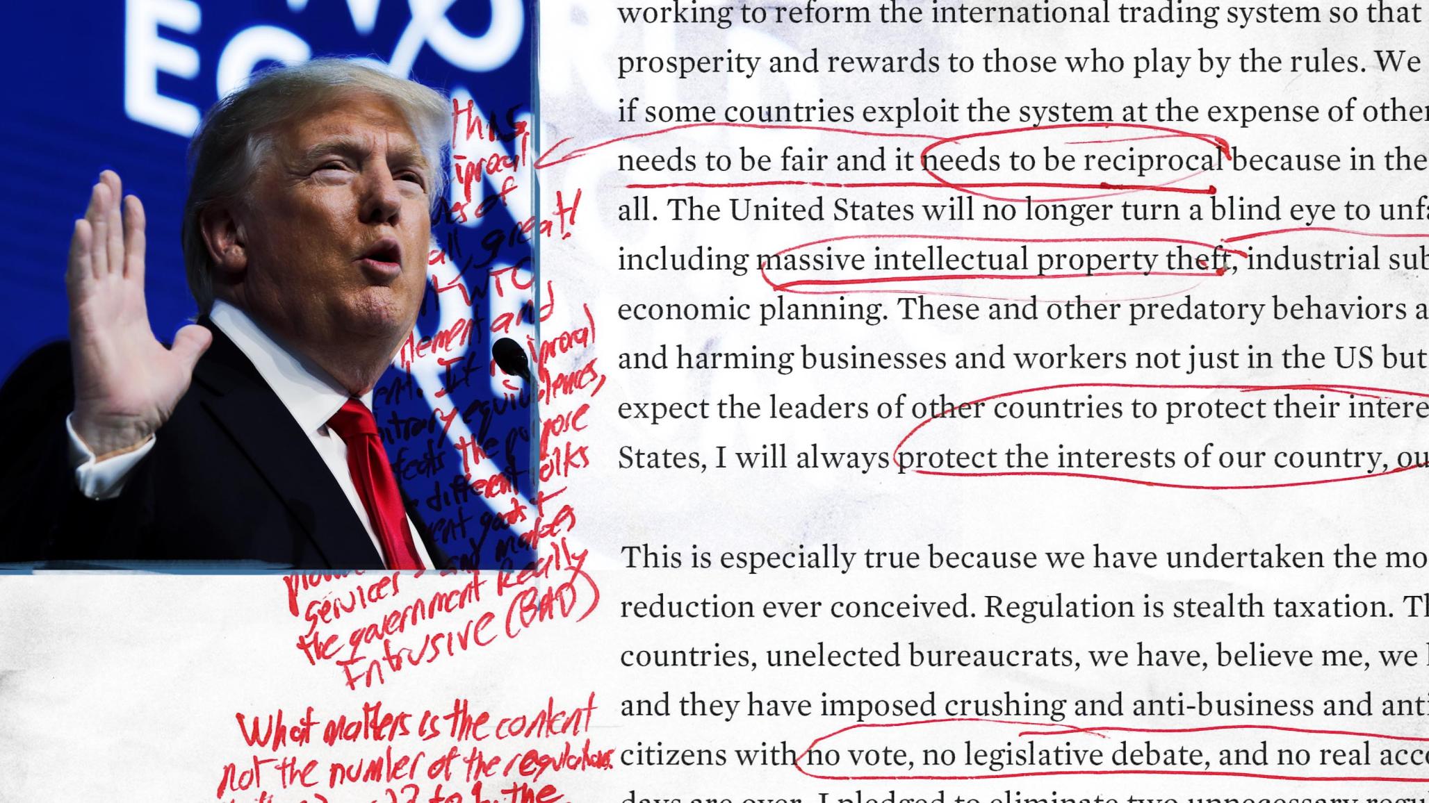 President Trump's Davos Speech Annotated by Adam Posen