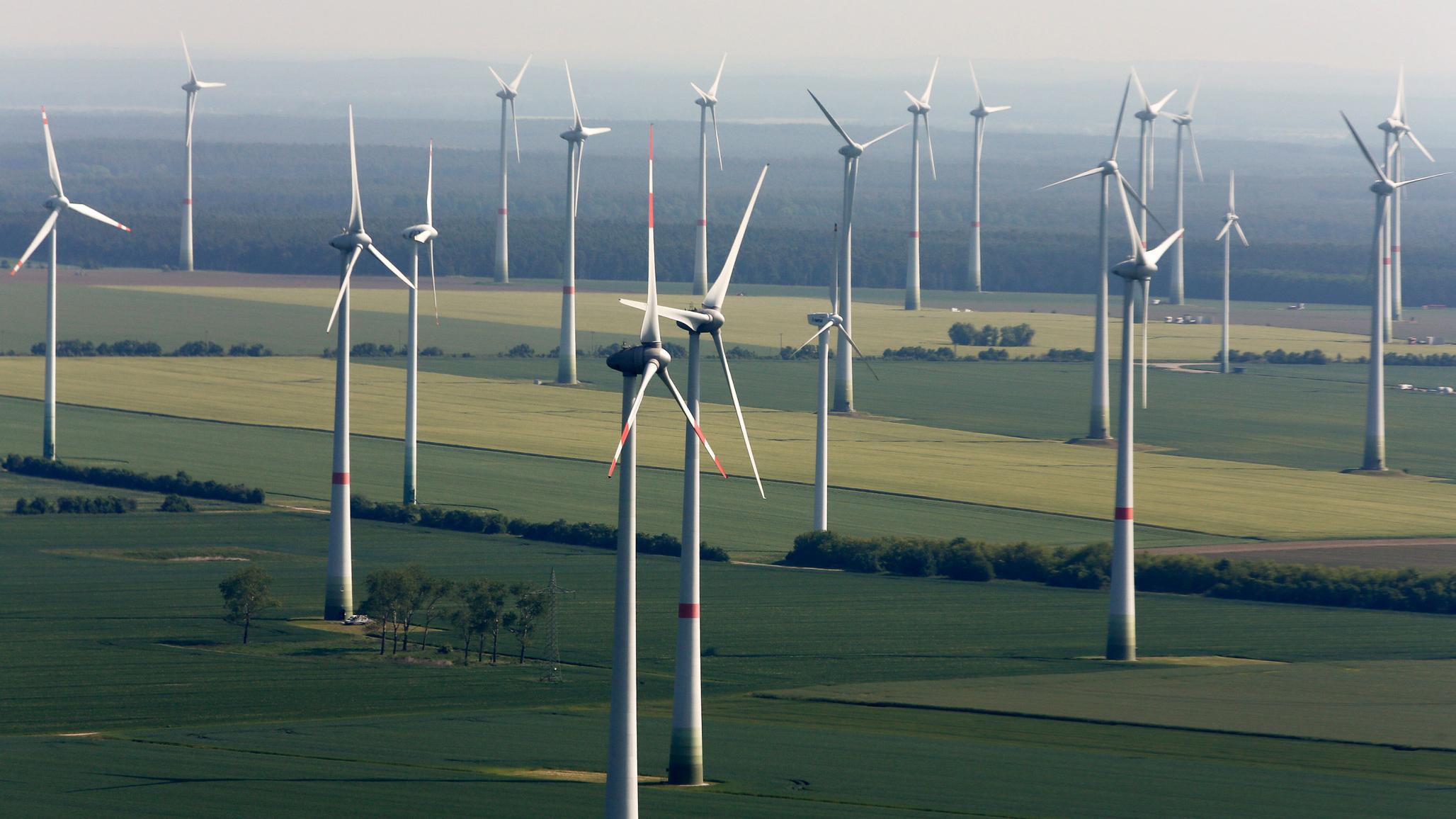 Wind turbines near Altengrabow, Germany